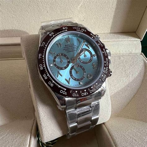 ice blue arabic dial rolex|rolex daytona ice blue diamond.